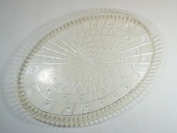 Retro crystal effect plastic tray polyha GDR East German - from the 1970s-1980s