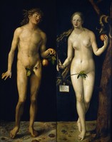 Dürer - Adam and Eve - canvas reprint