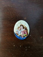Fire enamel image of Mary