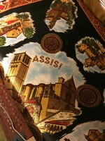 Vanessa shawl, with Assisi pictures, silky