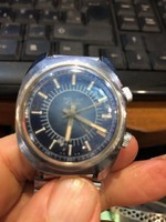 Poljot 17-stone, mechanical, stopwatch, Soviet men's watch, functional.