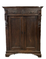 Rustic antique 19th century - 2-door, 2-drawer - chest of drawers