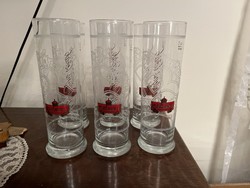 Krusovice, half liter, very nice rastal glass glasses.