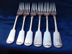 Silver-plated forks 6 pcs