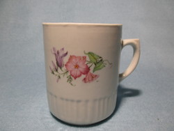 Zsolnay mug, cup with floral patterned skirt