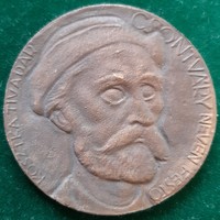 Kákonyi István: Csontváry, bronz plakett
