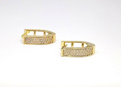 Gold earrings with stones (zal-au112016)