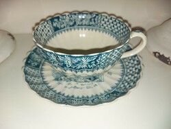 Antique fischer faience tea cup