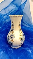 Zsolnay búzavirágos porcelán váza,kézzel festett