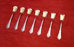 Silver ice cream spoon set (7 pieces)