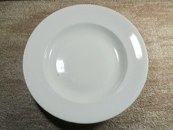 Antique old white porcelain serving bowl plate - 27.5 cm diameter