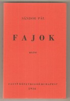 Pál Sándor: species 1936