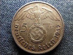Németország Horogkeresztes .900 ezüst 5 birodalmi márka 1937 E (id69823)