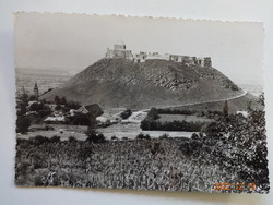 Régi képeslap: Sümeg - látkép a várral