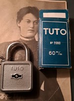 Large-sized tuto padlock with box 6x10 cm.