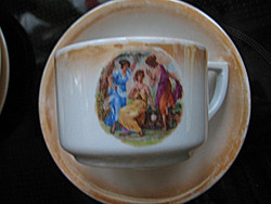 Drasche art deco  jelenetes teás szett