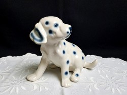 Nagyon aranyos porcelán dalmata kutyus, kutya 15 x 18 cm