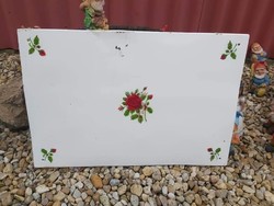 For rare sparhelt behind sparhelt rosy floral wall protector, enamel, rare collector's village peasant