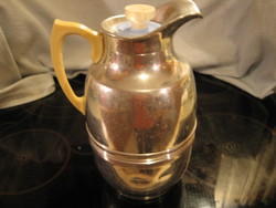 Retro art deco aluminum thermos jug made in germany