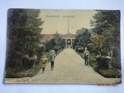 Régi képeslap: Buziásfürdő - Aczélfürdő (Erdély), 1913