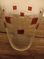 Rétro a 60-as években vékony falú üveg pohár