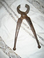 Antique wrought iron tongs