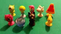 9 Pcs. Stikeez figure, collectible figures for replacement