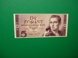 5 forint 1955 Bankjegy tervezett másolat Horváth Endre