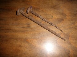 Hand-forged, old carpenter's nails