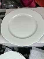 Zsolnay fehér tányérok,  4 db lapos, 4 db mély