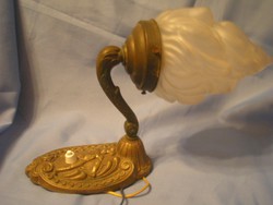 E18 Putto Antique Bronze Ceccus Wall Sconce Flame Curtain Discounted Free Gift