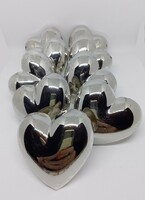 8+1 Heart-shaped, embossed alpaca napkin rings