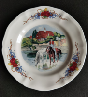 Vintage Sarreguemines Obernai faience plates