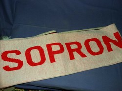 Retro knitted football fc sopron fan scarf, never used, also for the street in the cold. :) According to the pictures