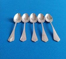 5 silver coffee spoons
