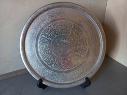 Copper tray with Arabic motifs