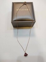 BVLGARI (Bulgari) DIVAS' DREAM' NYAKLÁNC 18 kt-os rózsaszín aranyból gyémánttal és karneollal.
