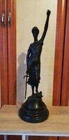 Bronze justitia statue