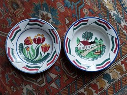 2 Wilhelmsburg hard ceramic plates