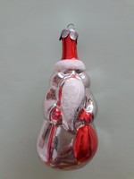 Old glass Christmas tree ornament Santa Claus glass ornament