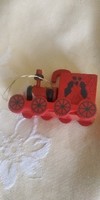 Christmas ornament old flawless wooden train ft