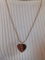Gold-colored marc jacobs necklace with heart-shaped pendant included!!!!!!!!!!!!!!!!!!!!!!!!!
