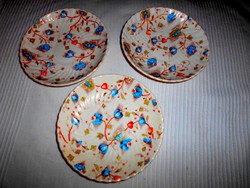 3 porcelain faience plates