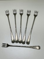 Antique silver plated cocktail forks