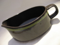 Mikasa Majorca Japanese design black stoneware sauce cup, spout