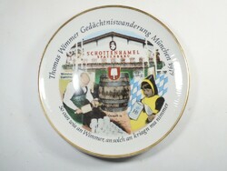 Retro régi jelzett német tányér - Kahla porcelán - Retro Keletnémet GDR HB sör reklám 1979