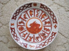 Porcelain wall plate can be hung on the wall wall plate plate - rabbit bunny animal - 16 cm diameter