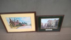 (K) 2 beautiful framed pictures, prints