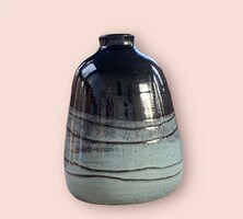 GM jelzésű retro kerámia váza, Gonda Margit