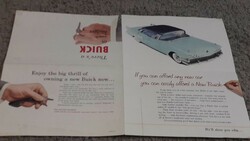 USA autó, Buick veterán autós prospektus, reklám kiadvány